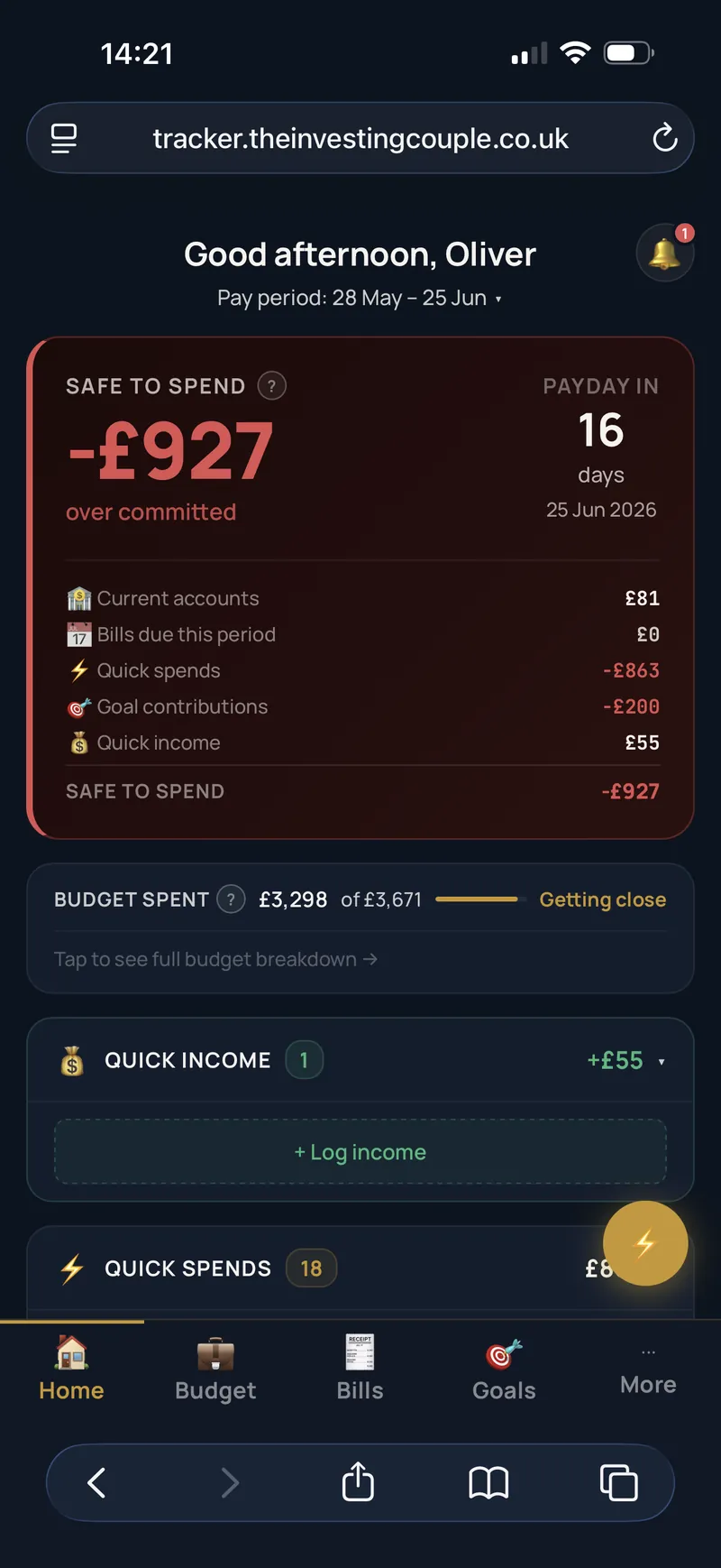 TIC Tracker Dashboard